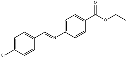 ethyl 4-[(4-chlorobenzylidene)amino]benzoate Struktur