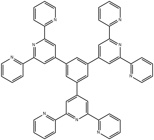 4-[3,5-Bis(2,6-dipyridin-2-ylpyridin-4-yl)phenyl]-2,6-dipyridin-2-ylpyridine Struktur