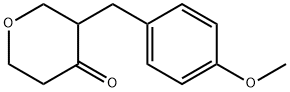 3-(4-METHOXYBENZYL)DIHYDRO-2H-PYRAN-4(3H)-ONE Struktur