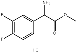 METHYL2-AMINO-2-(3,4-DIFLUOROPHENYL)ACETATE HYDROCHLORIDE Struktur