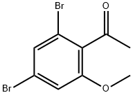 1-(2,4-dibromo-6-hydroxy-phenyl)-ethanone Struktur