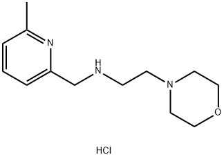 [(6-methylpyridin-2-yl)methyl][2-(morpholin-4-yl)ethyl]amine dihydrochloride Struktur