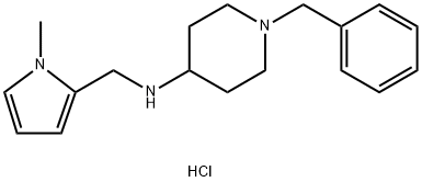 1-ベンジル-N-[(1-メチル-1H-ピロール-2-イル)メチル]ピペリジン-4-アミン二塩酸塩 化學(xué)構(gòu)造式