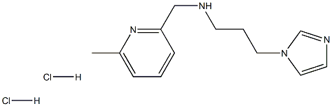 [3-(1H-imidazol-1-yl)propyl][(6-methylpyridin-2-yl)methyl]amine dihydrochloride Struktur