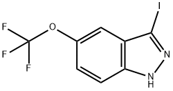 3-IODO-5-(TRIFLUOROMETHOXY)-1H-INDAZOLE Struktur