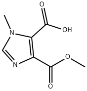 1-Methyl-1H-imidazole-4,5-dicarboxylic acid 4-methyl ester Struktur