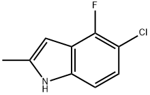 5-Chloro-4-fluoro-2-methyl-1H-indole Struktur