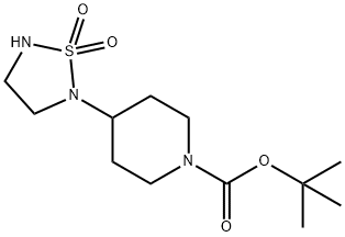 tert-butyl 4-(1,1-dioxido-1,2,5-thiadiazolidin-2-yl)piperidine-1-carboxylate Struktur