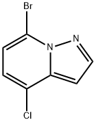 7-Bromo-4-chloropyrazolo[1,5-a]pyridine Struktur