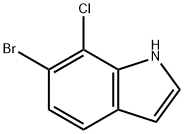 6-bromo-7-chloro-1H-indole Struktur