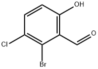 2-bromo-3-chloro-6-hydroxybenzaldehyde Struktur