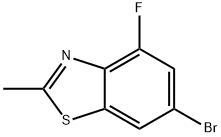 6-bromo-4-fluoro-2-methylbenzo[d]thiazole Struktur