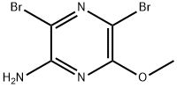 3,5-Dibromo-6-methoxy-pyrazin-2-ylamine Struktur