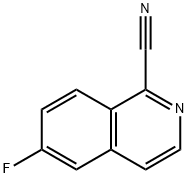 6-FLUOROISOQUINOLINE-1-CARBONITRILE Struktur