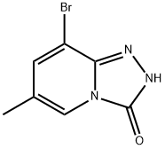 8-Bromo-6-methyl-[1,2,4]triazolo[4,3-a]pyridin-3(2H)-one Struktur