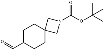 tert-butyl 7-formyl-2-azaspiro[3.5]nonane-2-carboxylate Struktur