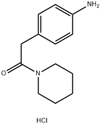 2-(4-aminophenyl)-1-(piperidin-1-yl)ethanone Struktur