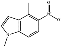 1H-Indole, 1,4-dimethyl-5-nitro- Struktur