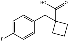 1-(4-Fluorobenzyl)cyclobutanecarboxylicacid Struktur