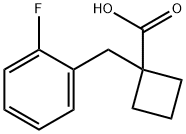 1-(2-Fluorobenzyl)cyclobutanecarboxylicacid Struktur