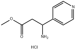 methyl DL-3-amino-3-pyridin-4-ylpropanoate hydrochloride Struktur