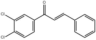 (2E)-1-(3,4-dichlorophenyl)-3-phenylprop-2-en-1-one Struktur