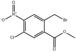 methyl 2-(bromomethyl)-5-chloro-4-nitrobenzoate Struktur