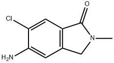 5-AMINO-6-CHLORO-2-METHYLISOINDOLIN-1-ONE Struktur