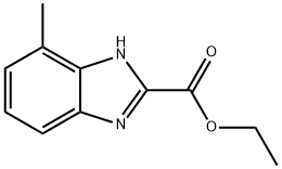 Ethyl 4-methyl-1H-benzimidazole-2-carboxylate Struktur