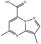 3,5-Dimethyl-pyrazolo[1,5-a]pyrimidine-7-carboxylic acid Struktur