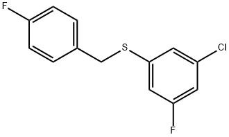 (3-CHLORO-5-FLUOROPHENYL)(4-FLUOROBENZYL)SULFANE Struktur