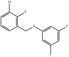 (3-CHLORO-2-FLUOROBENZYL)(3,5-DIFLUOROPHENYL)SULFANE Struktur