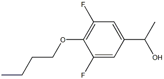 1-(4-BUTOXY-3,5-DIFLUOROPHENYL)ETHANOL Struktur