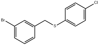 (3-BROMOBENZYL)(4-CHLOROPHENYL)SULFANE Struktur