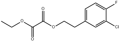 3-CHLORO-4-FLUOROPHENETHYL ETHYL OXALATE Struktur