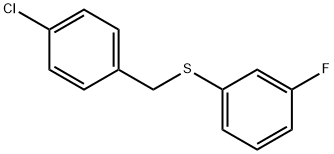 (4-CHLOROBENZYL)(3-FLUOROPHENYL)SULFANE Struktur