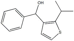 (2-ISOPROPYLTHIOPHEN-3-YL)(PHENYL)METHANOL Struktur