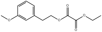 ETHYL 3-METHOXYPHENETHYL OXALATE Struktur