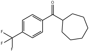 CYCLOHEPTYL(4-(TRIFLUOROMETHYL)PHENYL)METHANONE Struktur