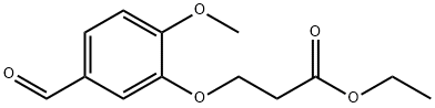 ETHYL 3-(5-FORMYL-2-METHOXYPHENOXY)PROPANOATE Struktur