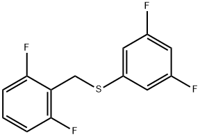 (2,6-DIFLUOROBENZYL)(3,5-DIFLUOROPHENYL)SULFANE Struktur