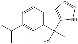 1-(3-ISOPROPYLPHENYL)-1-(1H-PYRROL-2-YL)ETHANOL Struktur