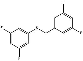 (3,5-DIFLUOROBENZYL)(3,5-DIFLUOROPHENYL)SULFANE Struktur