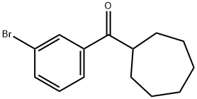 (3-BROMOPHENYL)(CYCLOHEPTYL)METHANONE Struktur