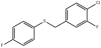 (4-CHLORO-3-FLUOROBENZYL)(4-FLUOROPHENYL)SULFANE Struktur