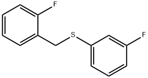 (2-FLUOROBENZYL)(3-FLUOROPHENYL)SULFANE Struktur