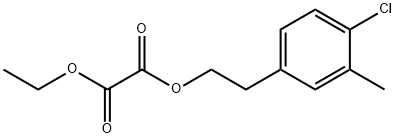 4-CHLORO-3-METHYLPHENETHYL ETHYL OXALATE Struktur