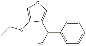 (4-(ETHYLTHIO)FURAN-3-YL)(PHENYL)METHANOL Struktur