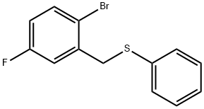 (2-BROMO-5-FLUOROBENZYL)(PHENYL)SULFANE Struktur