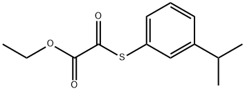 ETHYL 2-((3-ISOPROPYLPHENYL)THIO)-2-OXOACETATE Struktur